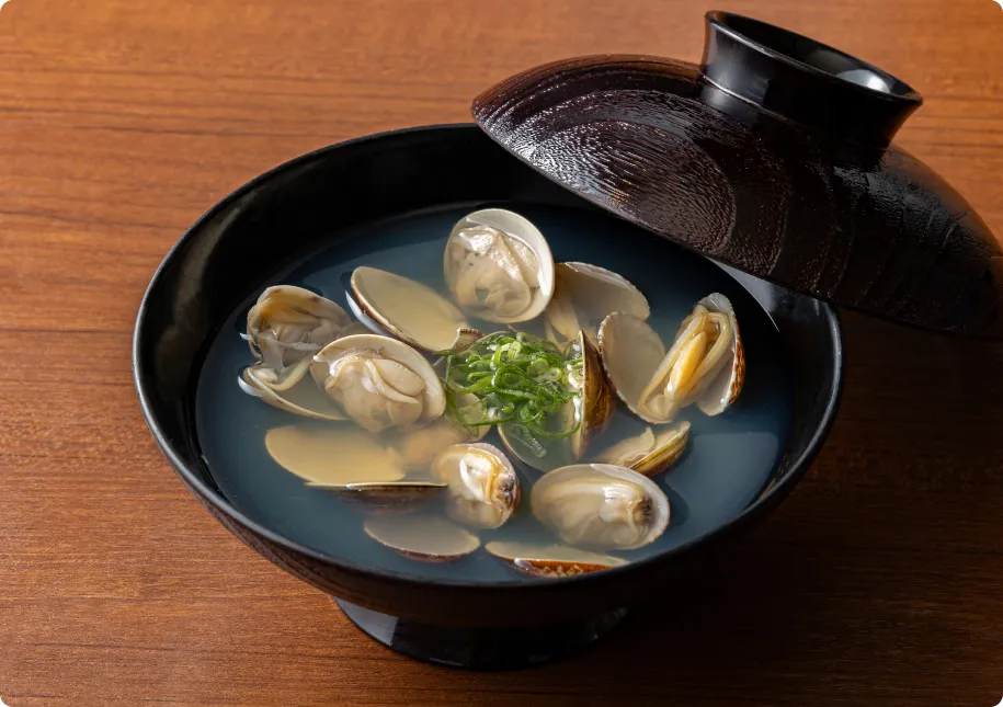 はまぐりとあさりの貝汁